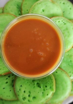 Foto resep Serabi pandan kuah kinca