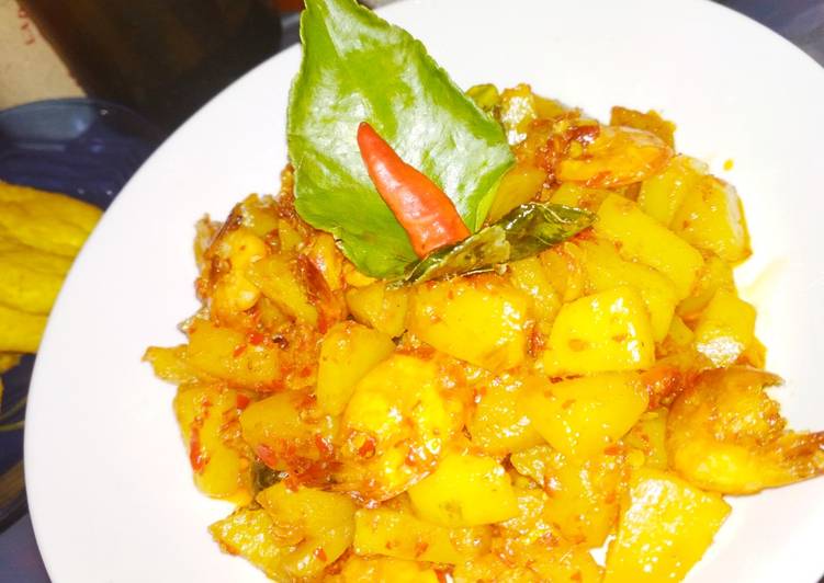 Resep Kentang balado udang Anti Gagal