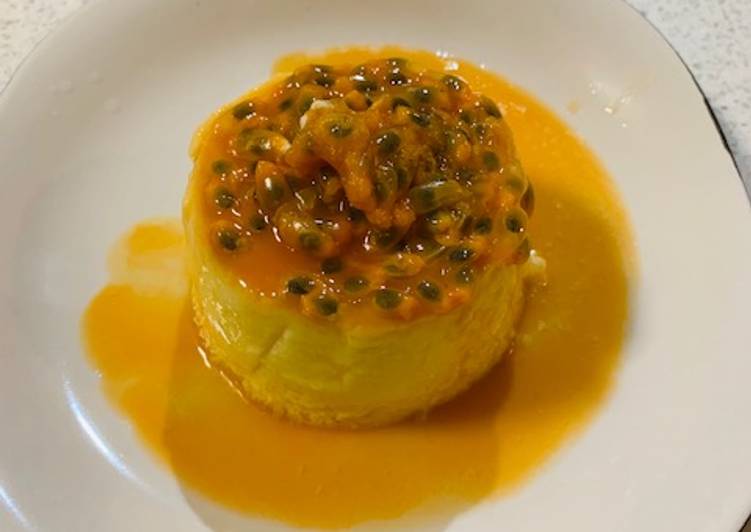 Creme Caramel with Passion Fruit (Resep No. 44)