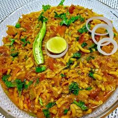 Sev tomato ki sabji A picture of Sev tomato ki sabji.