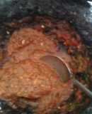 Salsa roja con cacahuate