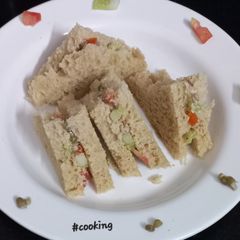 A picture of Fireless Nutritious Bread Sandwich Smart Snack for Children.