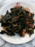 Fried mkunde leaves