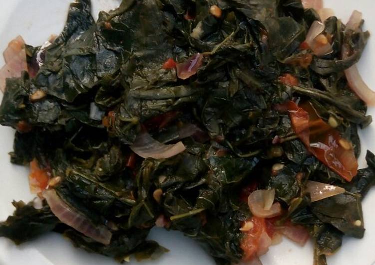 Recipe of Favorite Fried mkunde leaves
