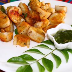 A picture of Chana daal stuffed rice dumplings( chawal chana daal phare.