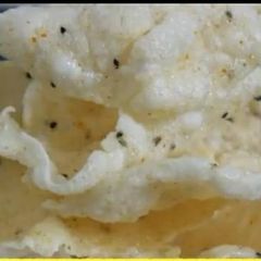 Sabudana ke papad A picture of Sabudana ke papad.