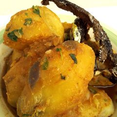 A picture of Sweet Potatoes Fish Pepper Soup.
