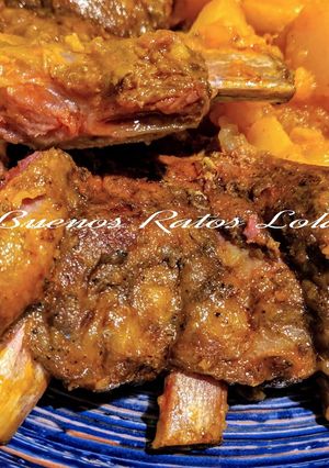 A picture of Marinated Pork Ribs Roasted in Slow Cooker (Crockpot).