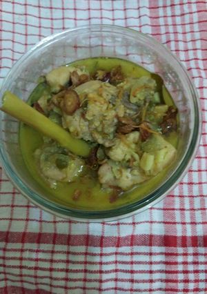 Foto resep Gulai Ayam Hijau Tanpa Santan