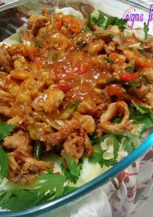 Foto resep Cumi crispy saos asam manis