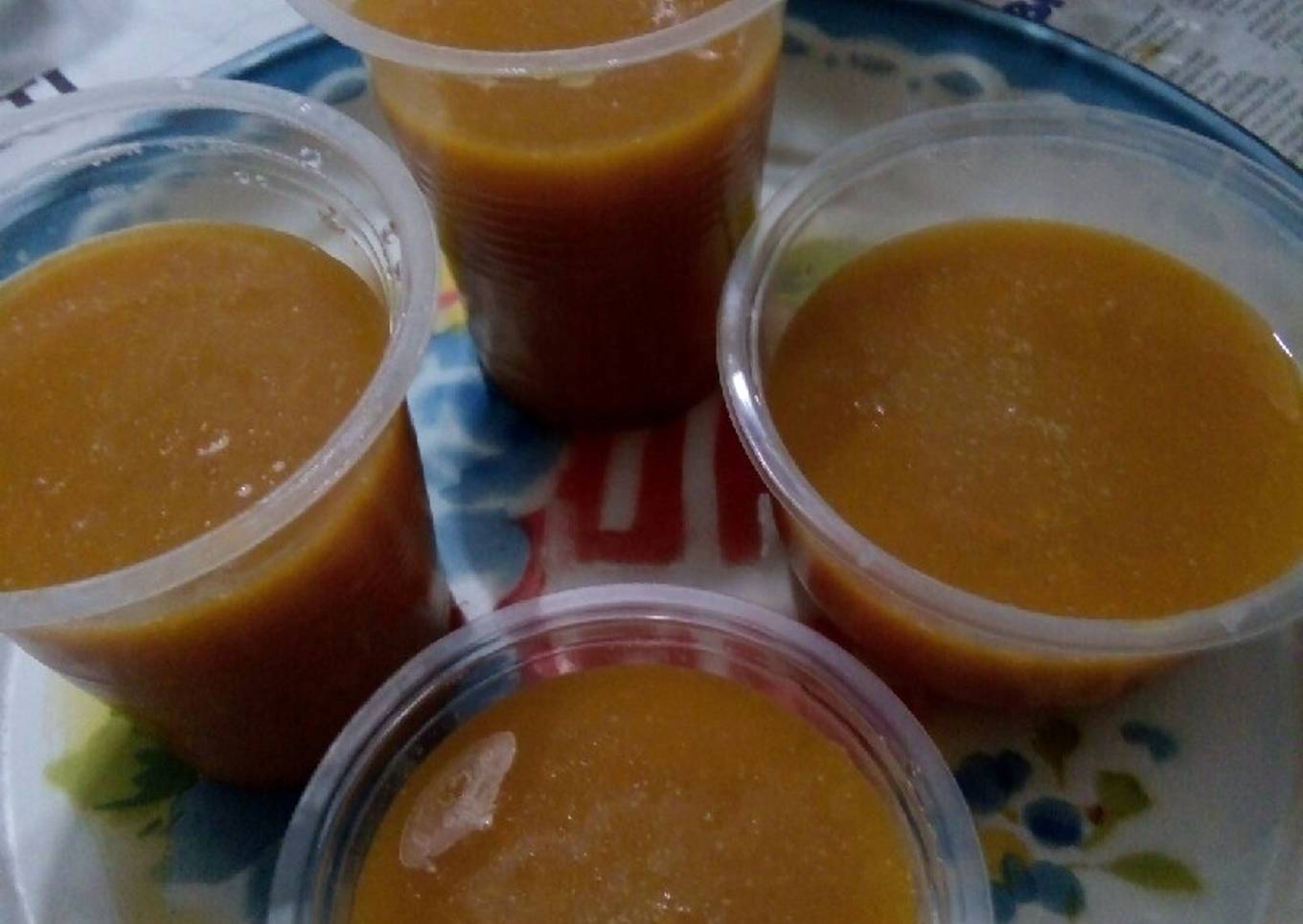 Puding labu kuning sederhana