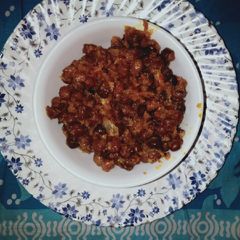 A picture of Masala chana.