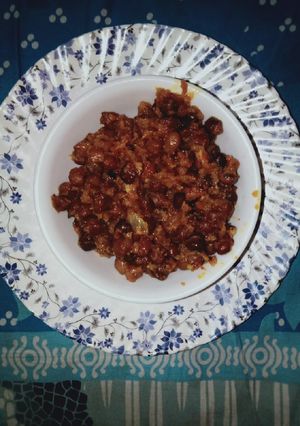 A picture of Masala chana.