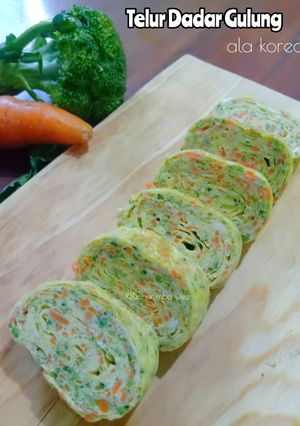 Foto resep TELUR DADAR GULUNG ala korea