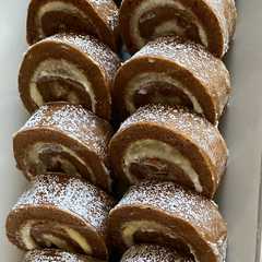 كيك رول اليقطين pumpkin cake roll-レシピのメイン写真