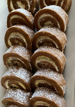 صورة لوصفة كيك رول اليقطين pumpkin cake roll