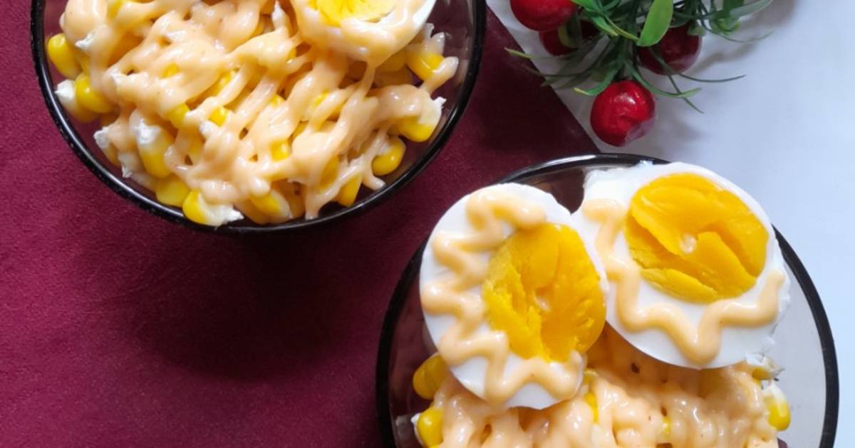 Resep Salad Jagung &amp Telur Mudah dan Praktis Dihidangkan