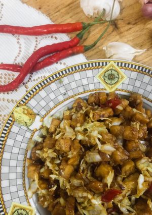 Foto resep Orek tempe campur kol