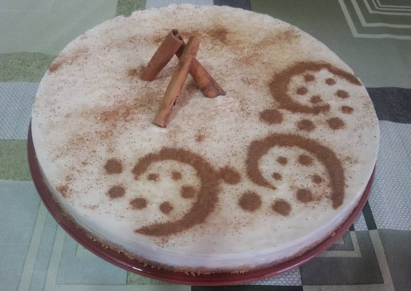 Tarta de arroz con leche con thermomix