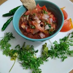 A picture of Salsa dip.