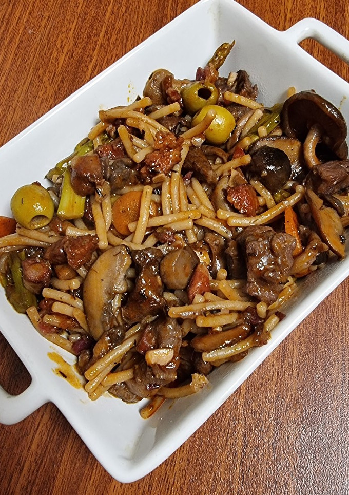 Una foto de Cazuela serrana de fideos