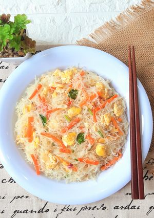 Foto resep Bihun Goreng Telur Wortel