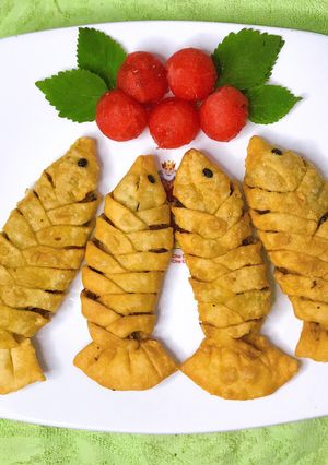Hình của món Bánh gối hình con cá.