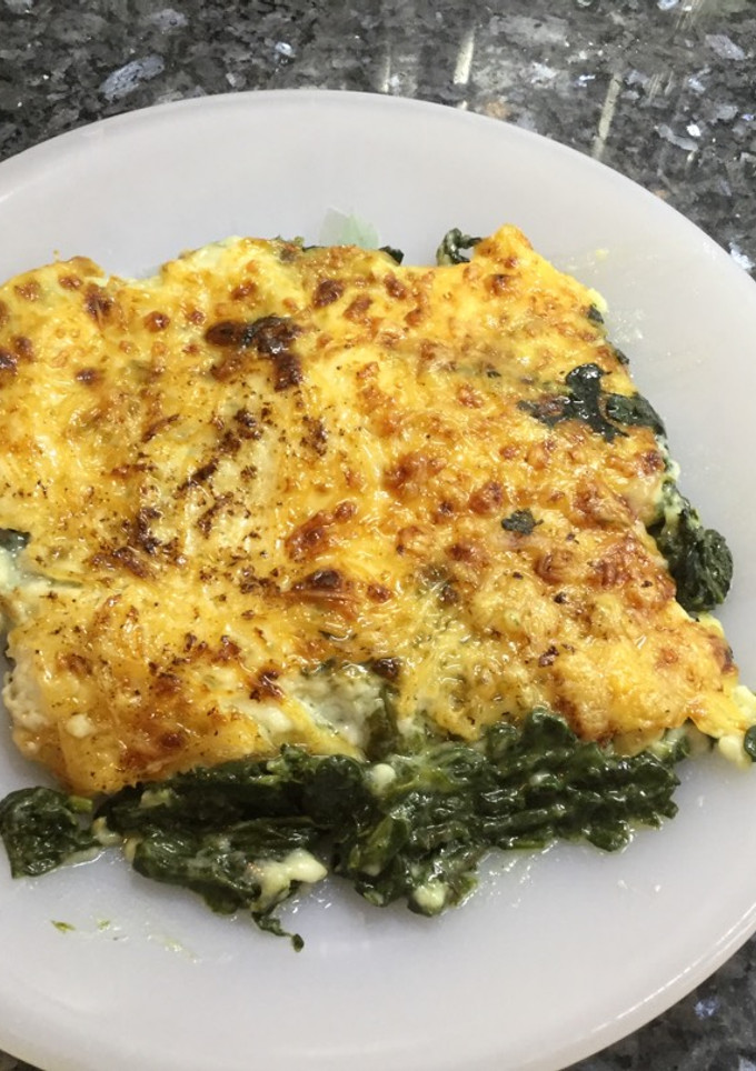 Una foto de Espinacas a la crema