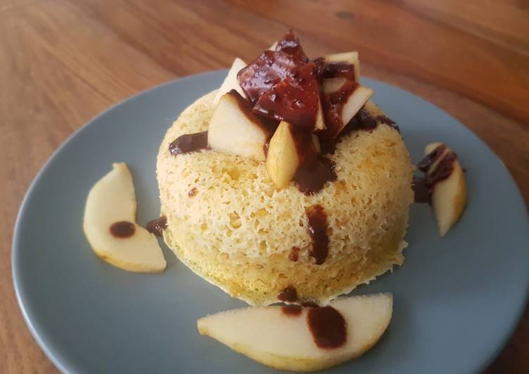 Bowlcake amande, poire et chocolat