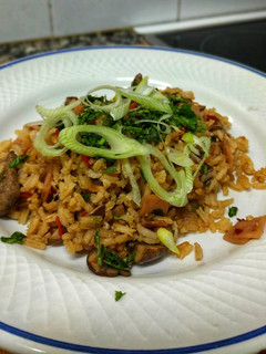 Una foto de Arroz salteado "a mí estilo"