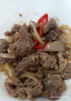 Foto resep Daging Black Pepper