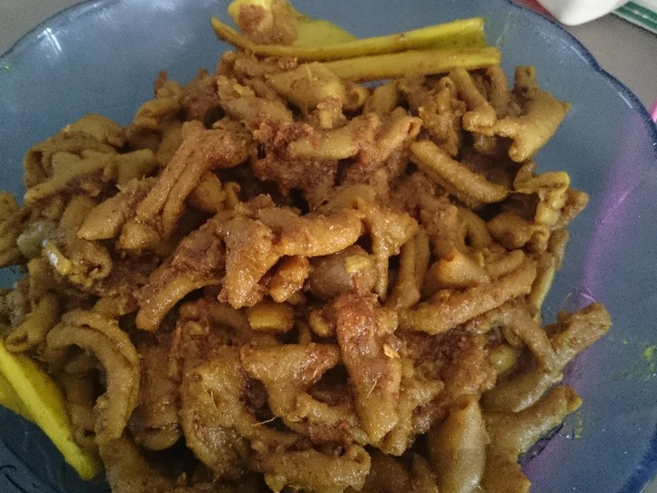 Cara Mudah Membuat Resep Usus ayam goreng bumbu kuning yang Sempurna Anti Ribet, Uenak Banget