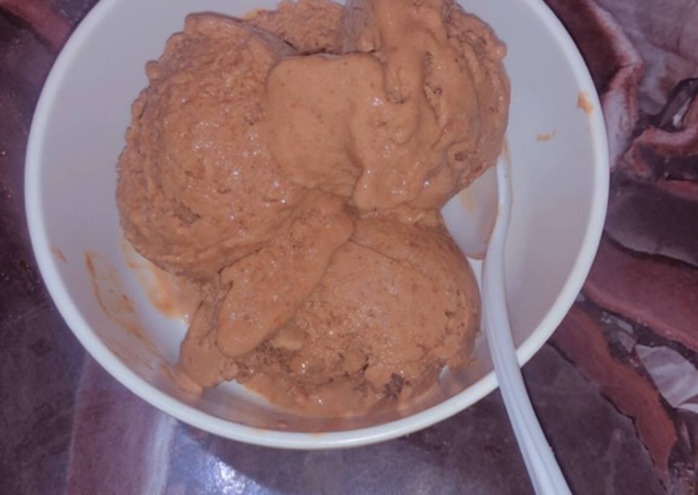 Banana and chocolate ice cream