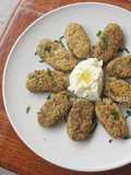 Lentil Bites with Yoghurt Dip