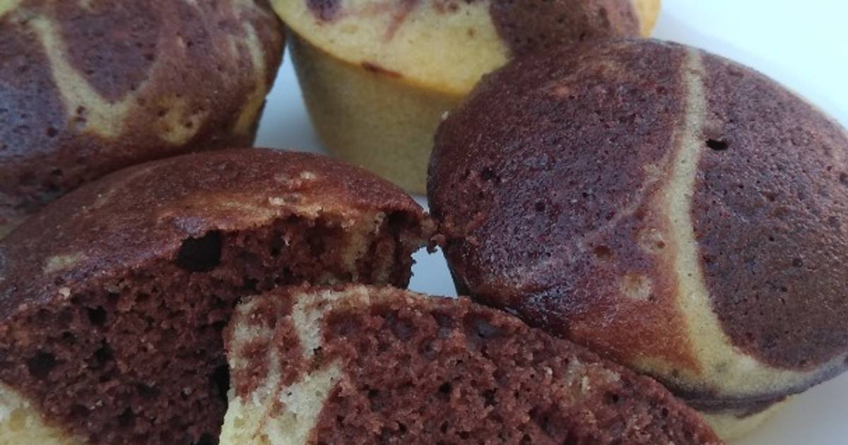 Muffins marmolados. Súper esponjosos Receta de El_rincon_delas_recetas Cookpad