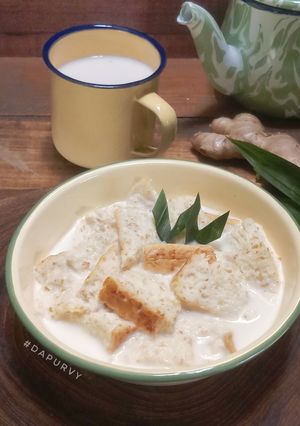 Foto resep WEDANG ROTI Susu Jahe