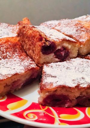 Meggyes túrós süti recept fotója