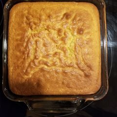 A picture of Jiffy mix corn bread.