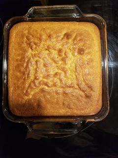 A picture of Jiffy mix corn bread.