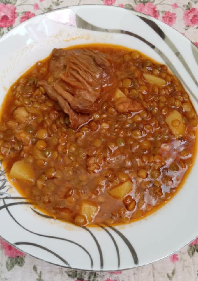 عکسی از دستور عدسی با آب قلم😋👌