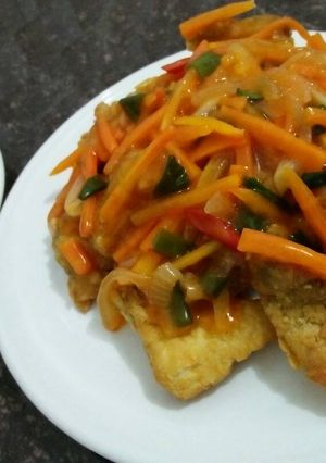 Foto resep Ikan goreng tepung saus pedas manis