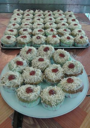 Foto resep Cupcake keju pandan