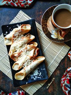 Foto resep Roti Bakar Pisang Gulung