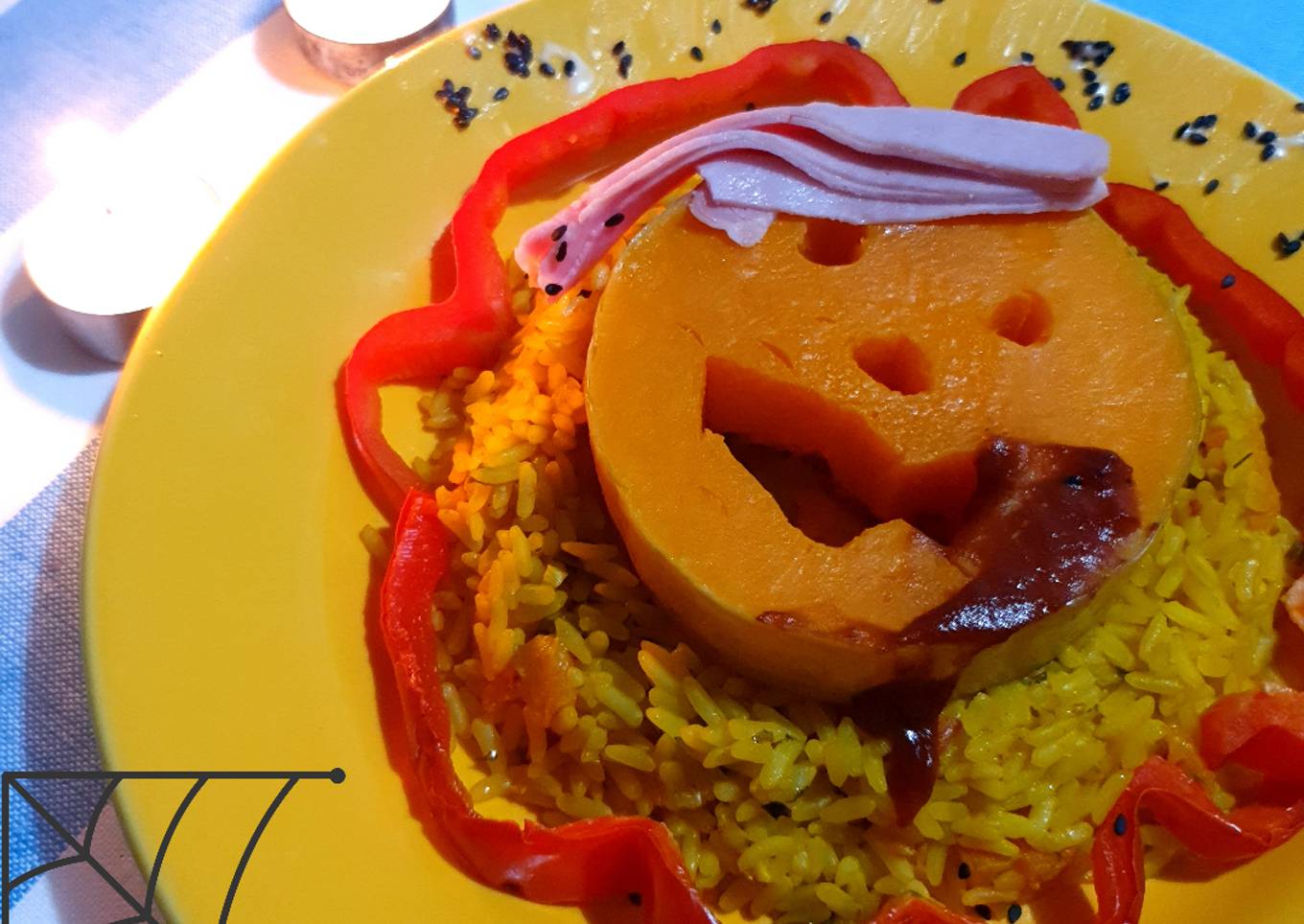 Halloween 🎃 calabaza con peinado🕸🧟 👻