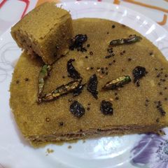 Beetroot dhokla A picture of Beetroot dhokla.
