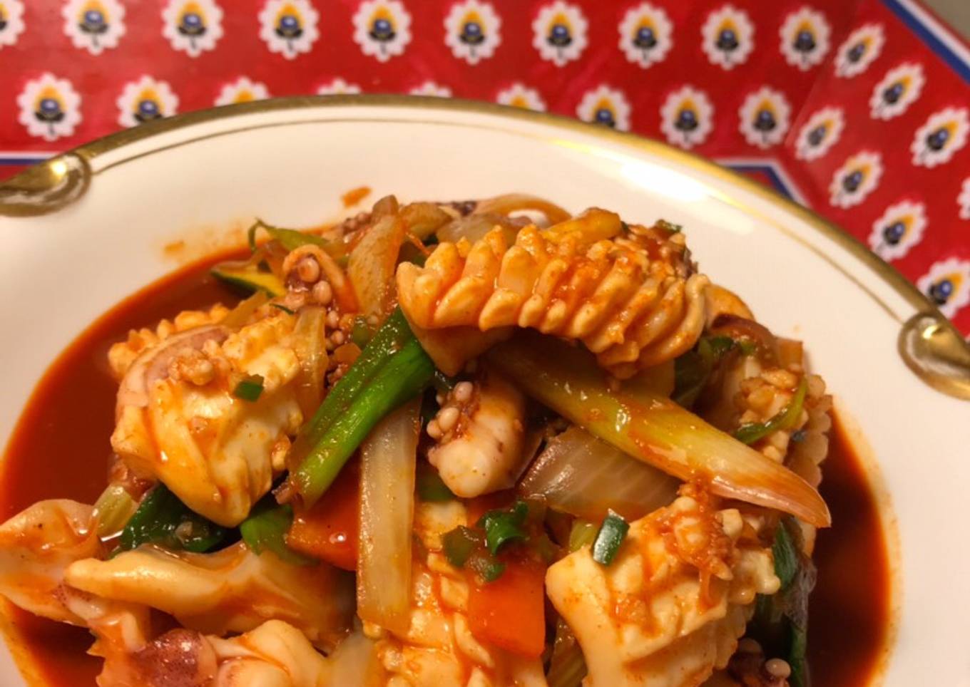 O Jing Eo Bokk Geum (Stir Fried Squid)