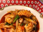 A picture of leftover squid