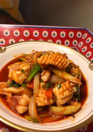 A picture of O Jing Eo Bokk Geum (Stir Fried Squid).