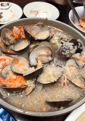 海鮮花椰米粥 的食譜成品照片