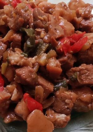 Foto resep Kambing bakso lada hitam